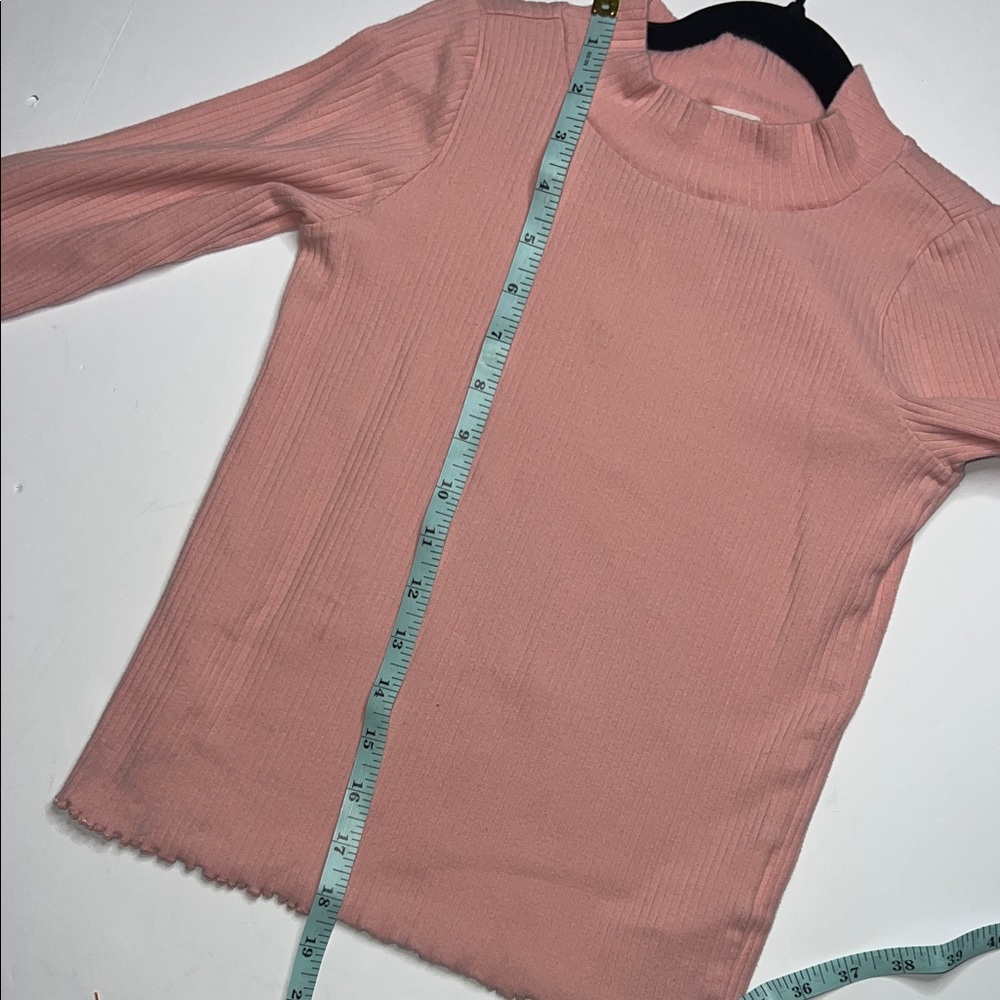 Crewcuts Pink Ribbed Long Sleeve Tee - Picture 6 of 7